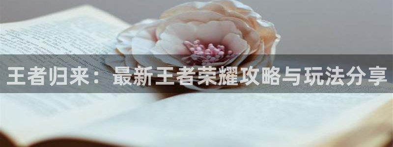 蓝冠娱乐官方登录网址：王者归来：最新王者荣耀攻略与玩法分享